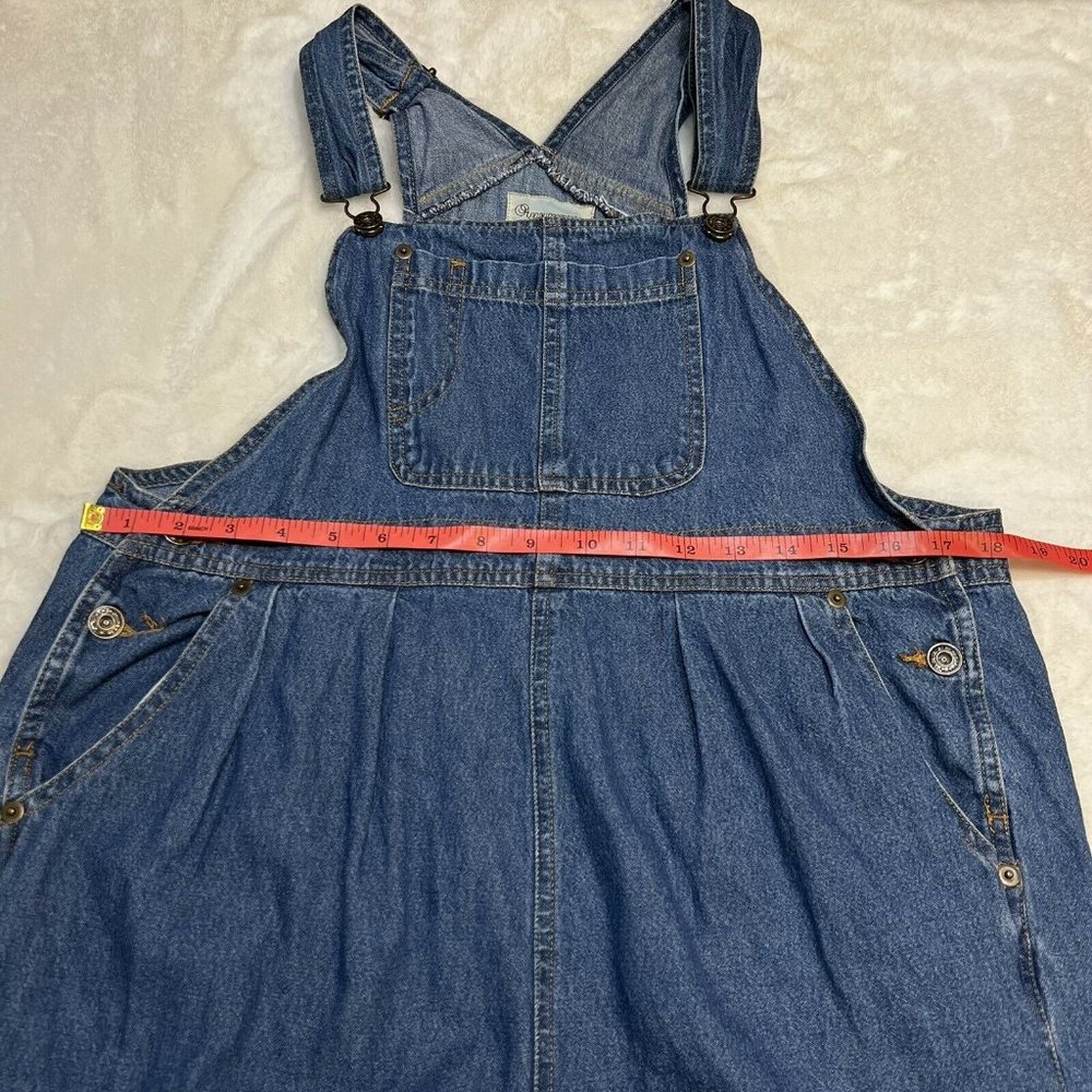Announcements Maternity Denim Overalls Women’s Size Medium Vintage - Picture 5 of 9
